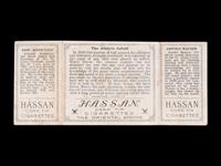 A 1912 T202 Hassan Triple Folder Edward Konetchy / Arnold Hauser / The Athletic Infield Baseball Card