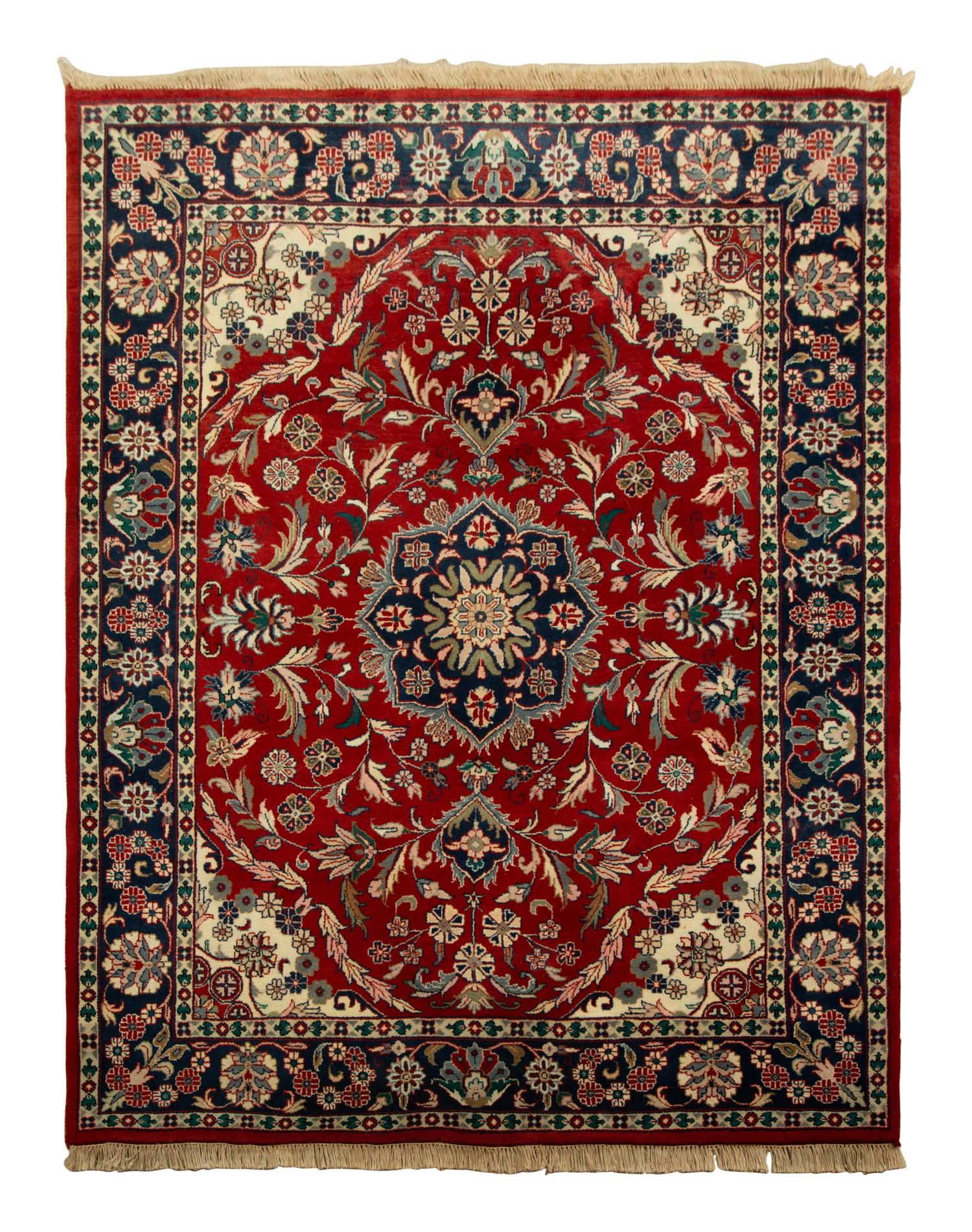 Three Matching Indian Persian Design Wool Gallery Carpets