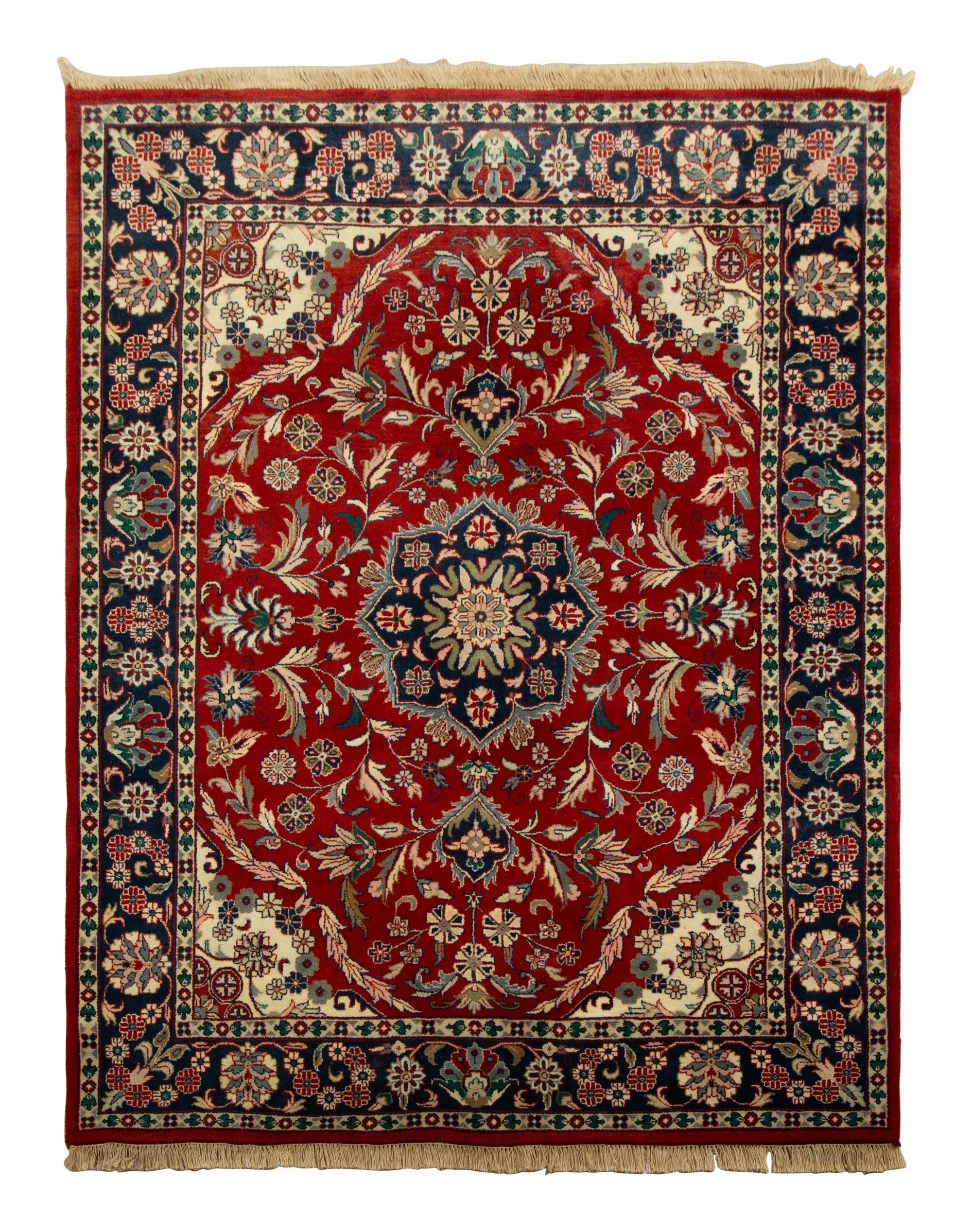 Three Matching Indian Persian Design Wool Gallery Carpets