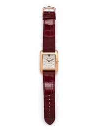 CARTIER, REF. 3508 18K ROSE GOLD 'TANK ANGLAISE' WATCH