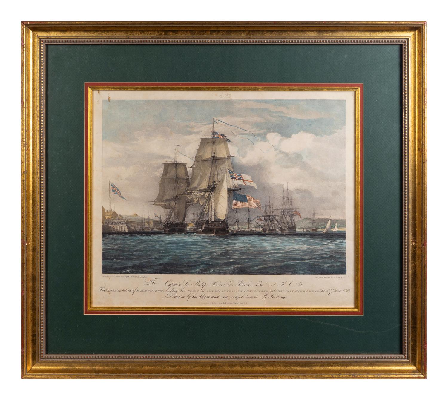 A Pair of Nautical Lithographs