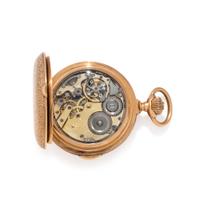 LOUIS AUDEMARS, 18K YELLOW GOLD MINUTE REPEATER HUNTER CASE POCKET WATCH