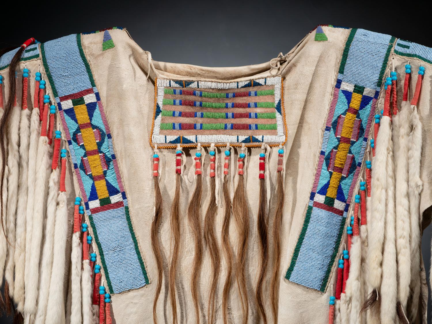 Apsáalooke Beaded Hide Shirt