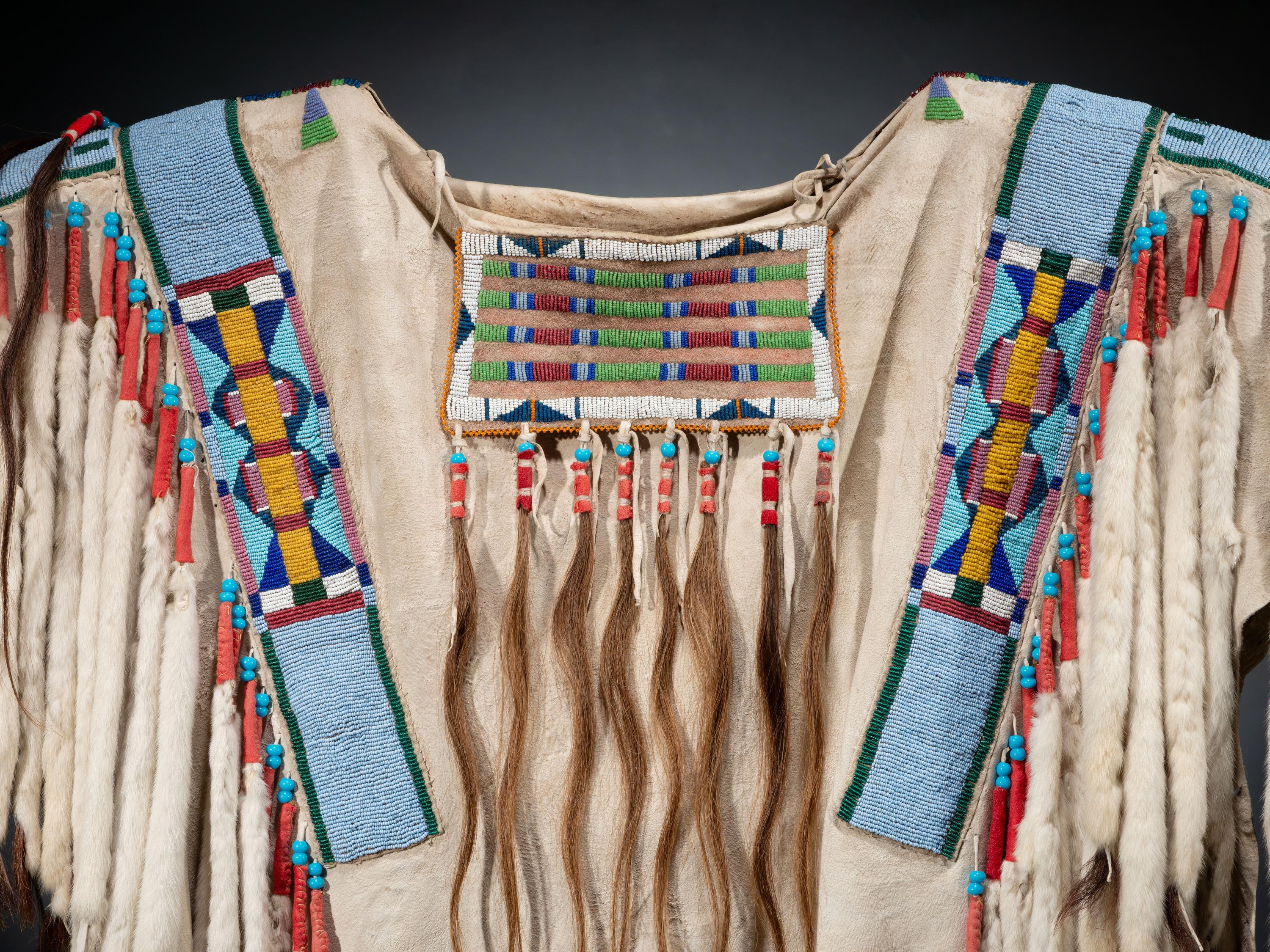 Apsáalooke Beaded Hide Shirt
