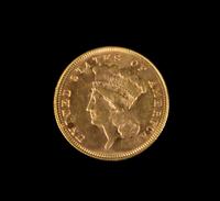 A United States 1878 Indian Princess $3 Gold Coin