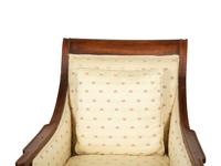 A Pair of Directoire Style Fruitwood Bergères