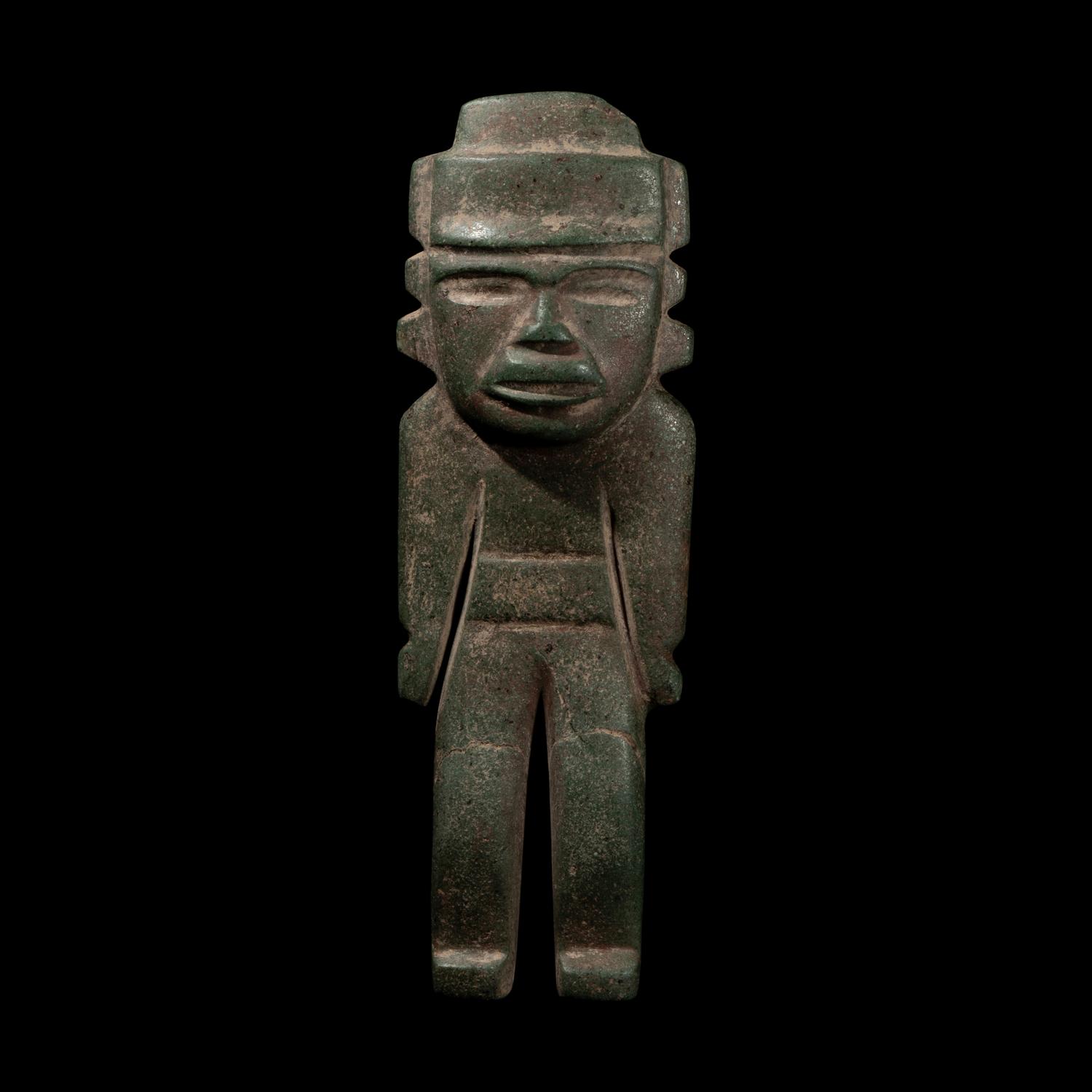 A Teotihuacan Greenstone Standing Figure