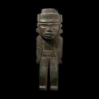 A Teotihuacan Greenstone Standing Figure