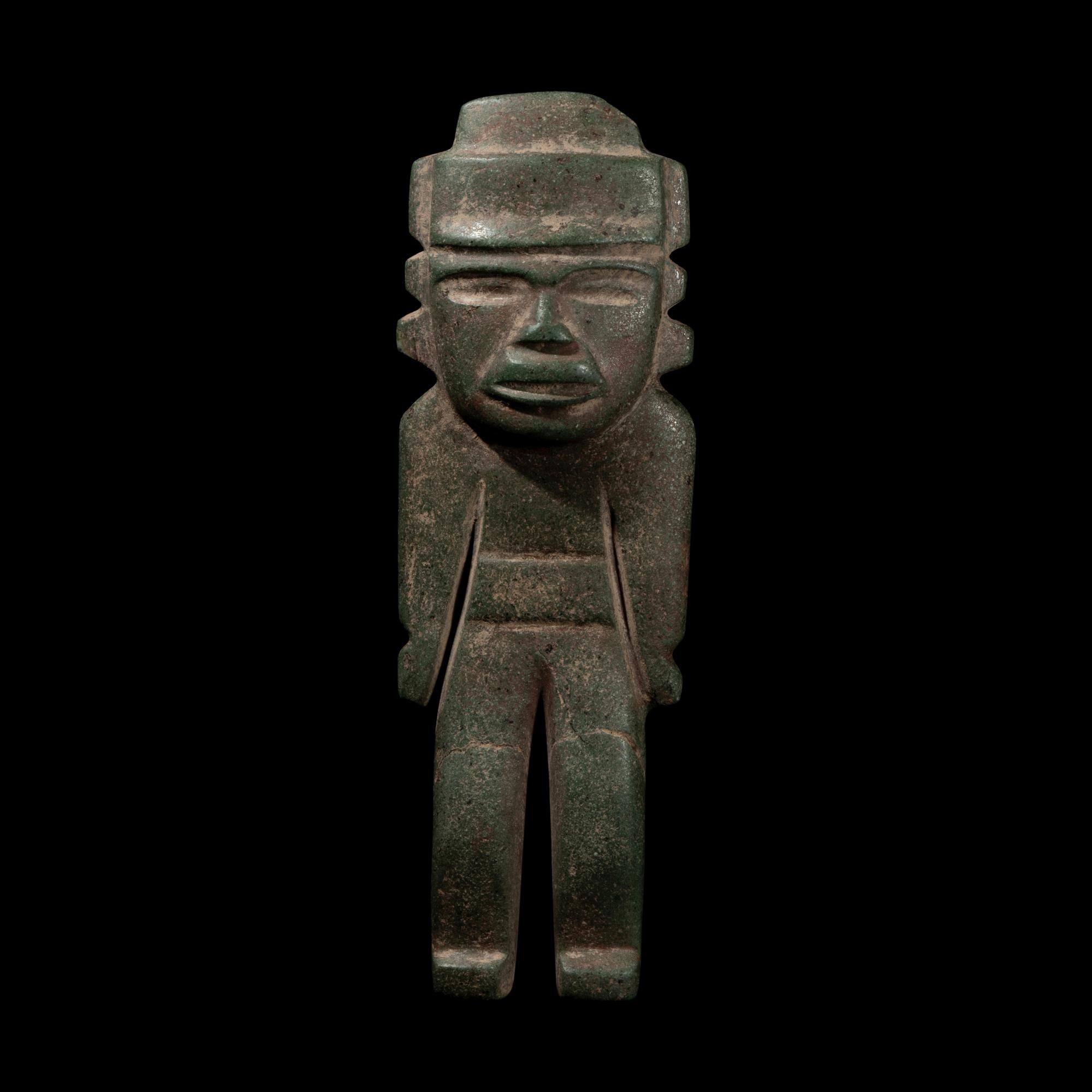 A Teotihuacan Greenstone Standing Figure