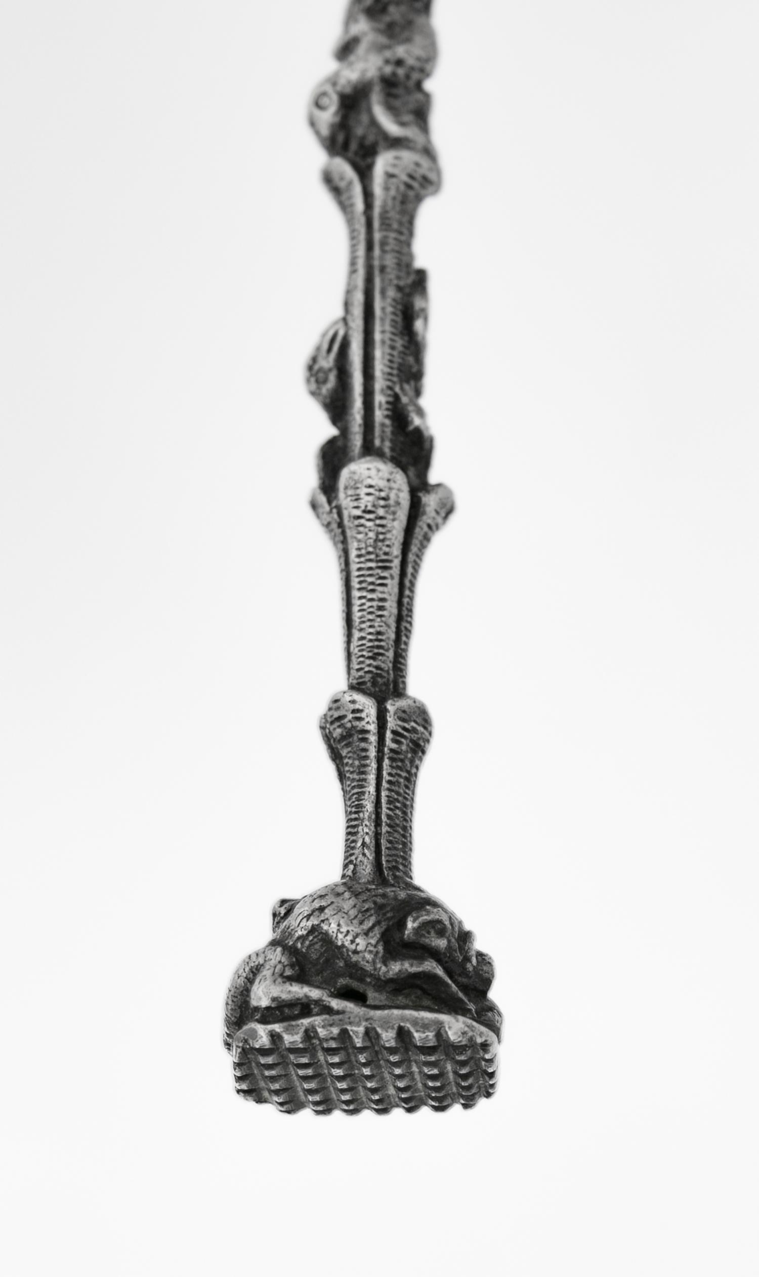 A Continental Silver Citrus Spoon