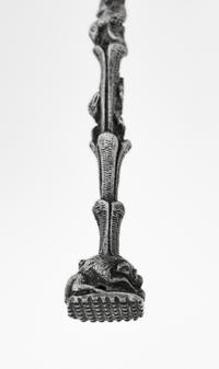 A Continental Silver Citrus Spoon