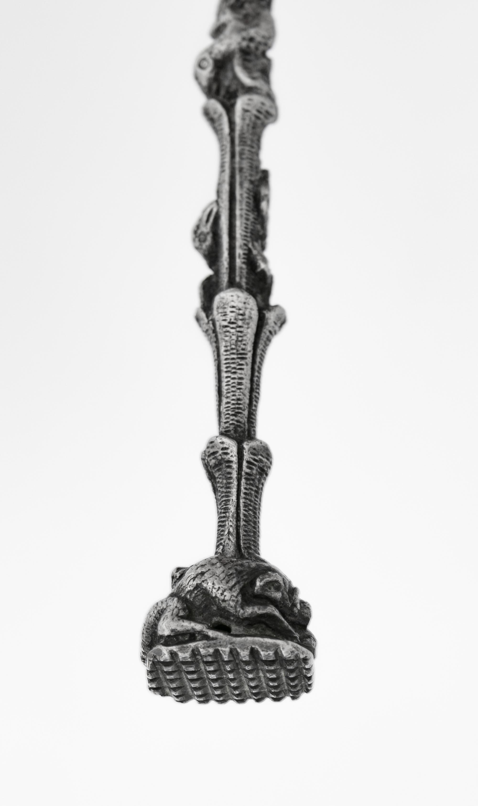 A Continental Silver Citrus Spoon