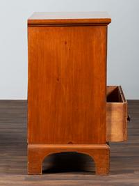 A Shaker Red-Stained Pine One-Drawer Blanket Chest