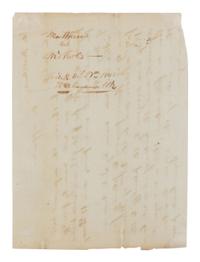 LINCOLN, Abraham (1809-1865). Autograph legal document signed ("Logan and Lincoln"), [Christian County, Ill.], 15 May 184[5].