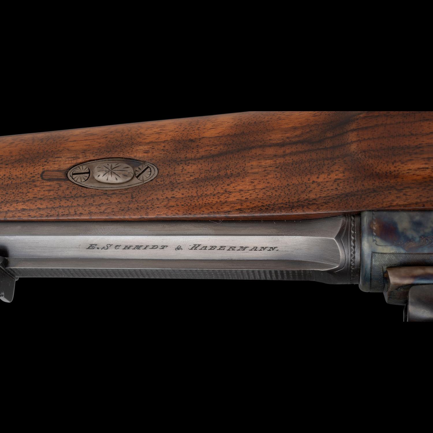 *Restored E. Schmidt & Habermann Custom 98 Mauser Rifle with D.S.T. Claw Mount and Case Colored Receiver