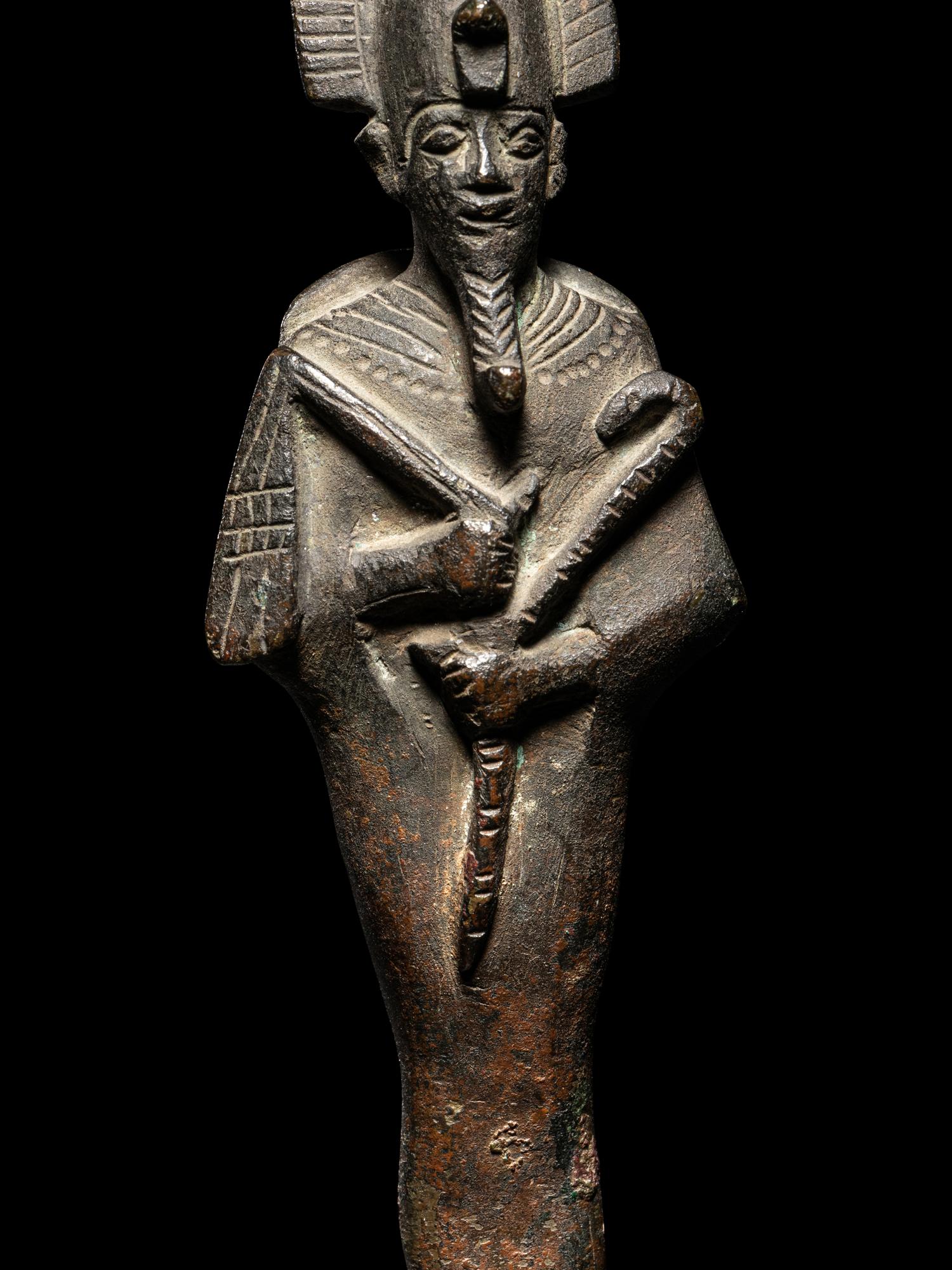 An Egyptian Bronze Osiris