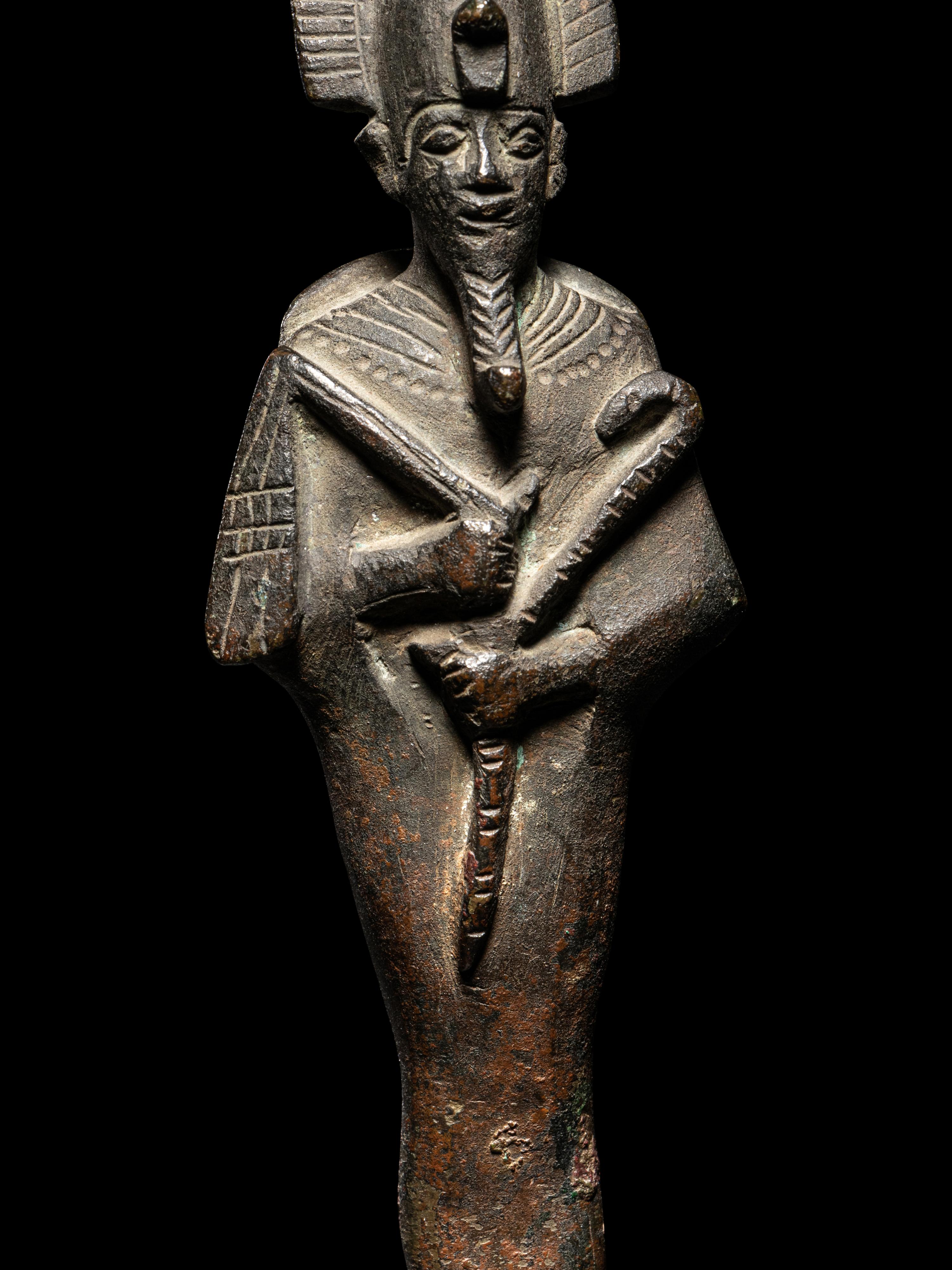 An Egyptian Bronze Osiris