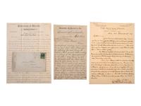 [WESTERN AMERICANA]. The Rosborough family archive, including letters relating to the California Gold Rush, the Modoc War, the Klondike Gold Rush, and early settlement and mining operations in Idaho Territory, Utah Territory, Nevada, and Texas.