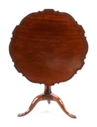 A George III Mahogany Tilt-Top Tea Table