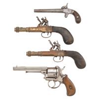 Lot of Four Antique Pistols