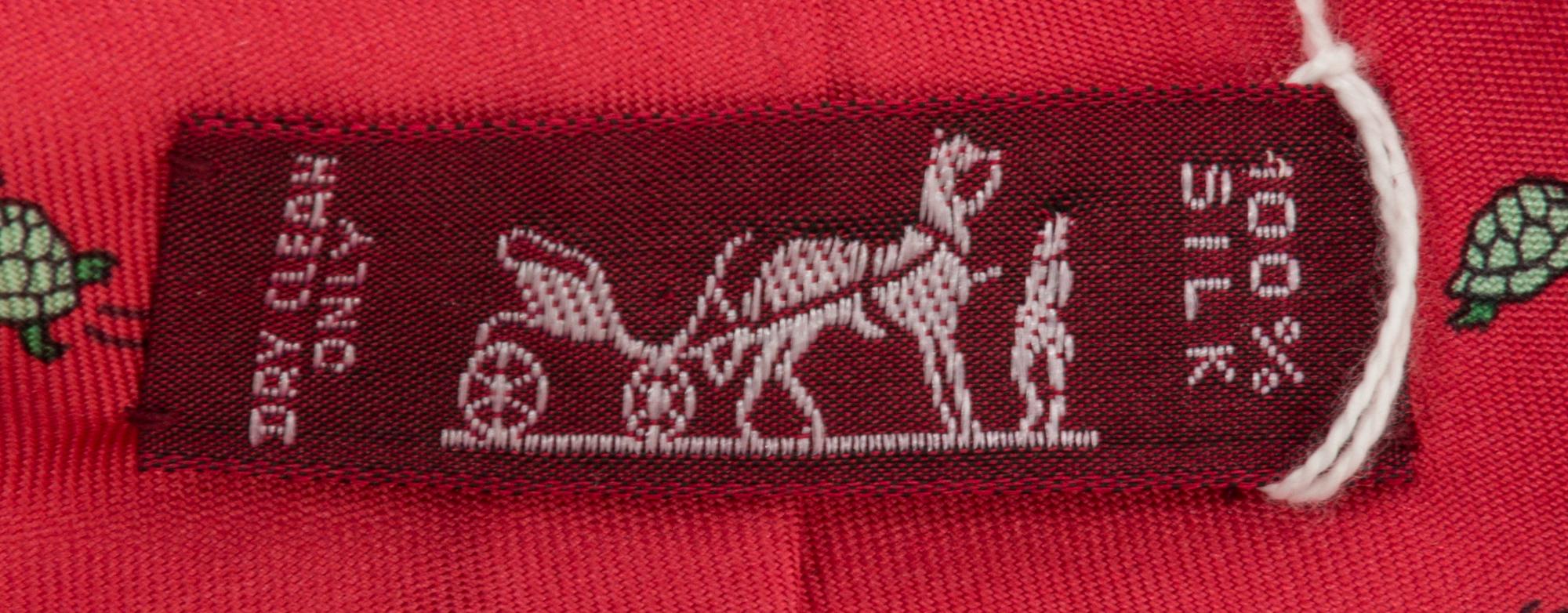 A Pair of Hermes Silk Ties,