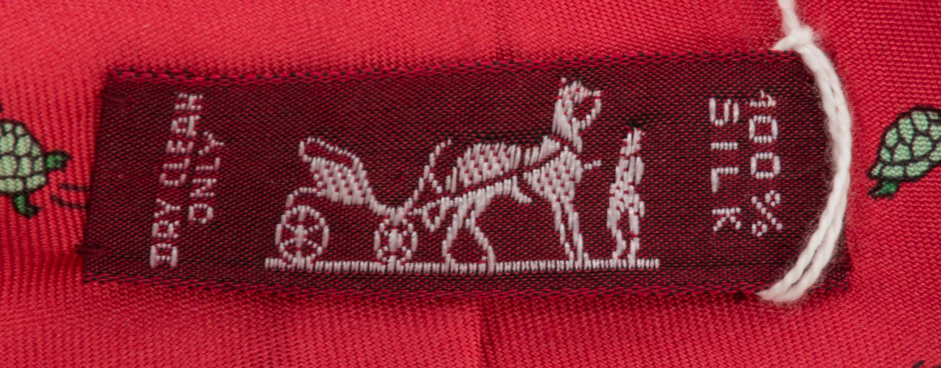 A Pair of Hermes Silk Ties,