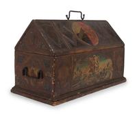A Gothic Revival Painted Chest