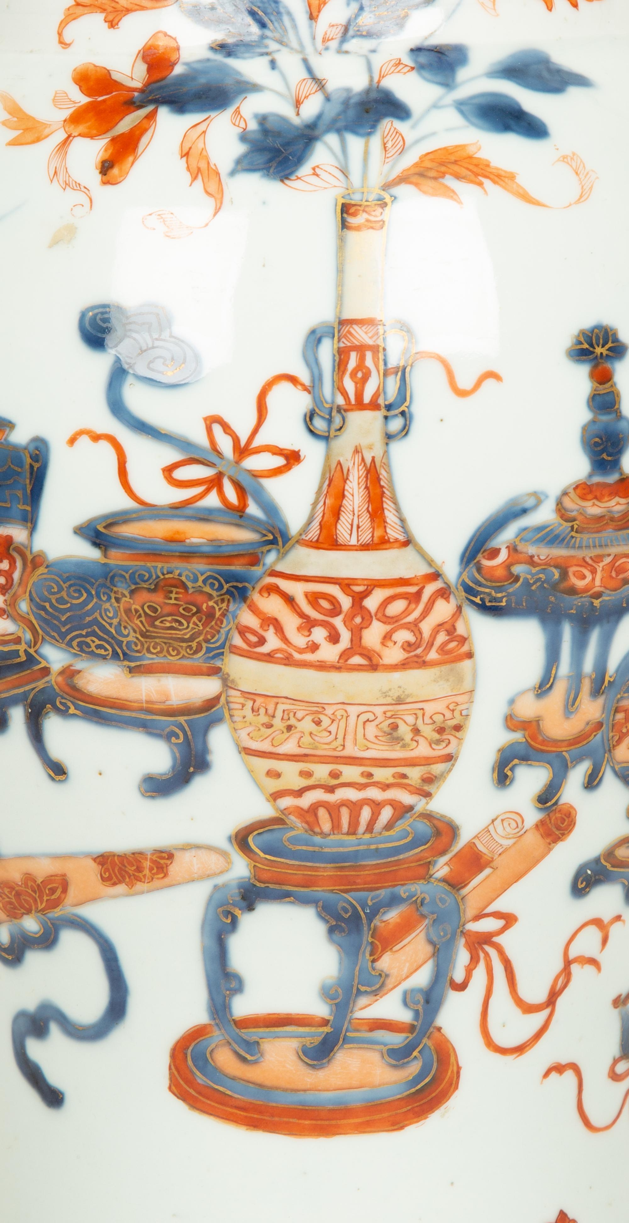 A Chinese Export Imari Palette Porcelain Vase