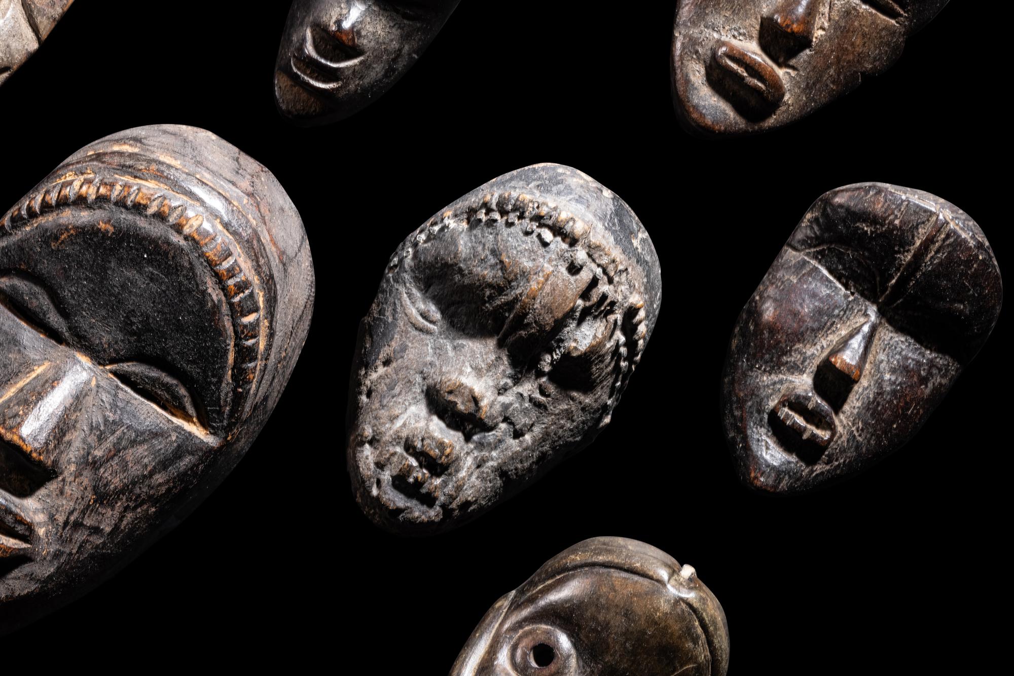 Thirteen Wood Dan Masks