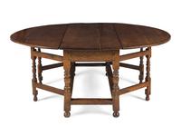 A William and Mary Oak Gate Leg Table