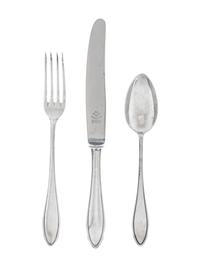 A German Silver Flatware Service