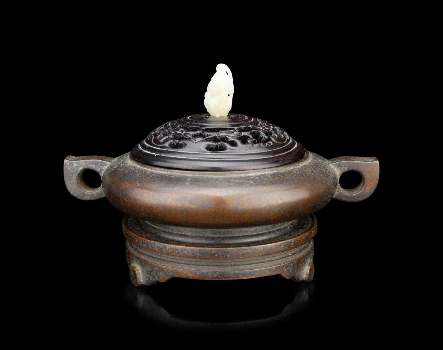 A Bronze Censer and Stand