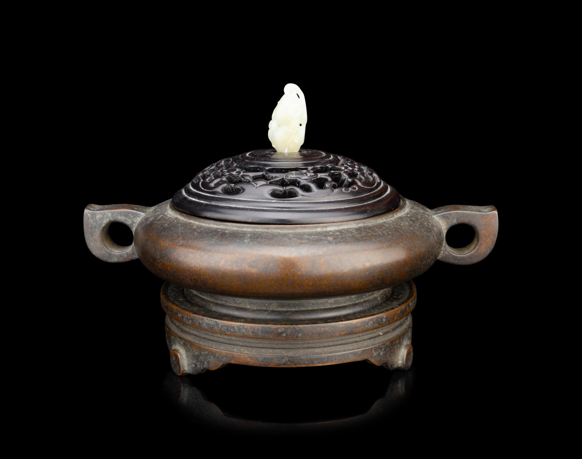 A Bronze Censer and Stand