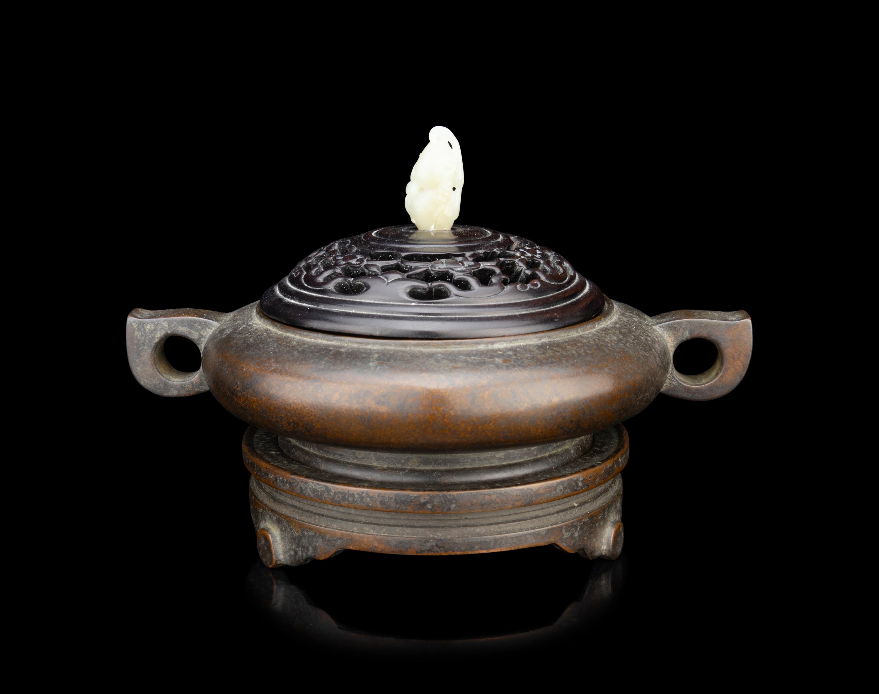A Bronze Censer and Stand