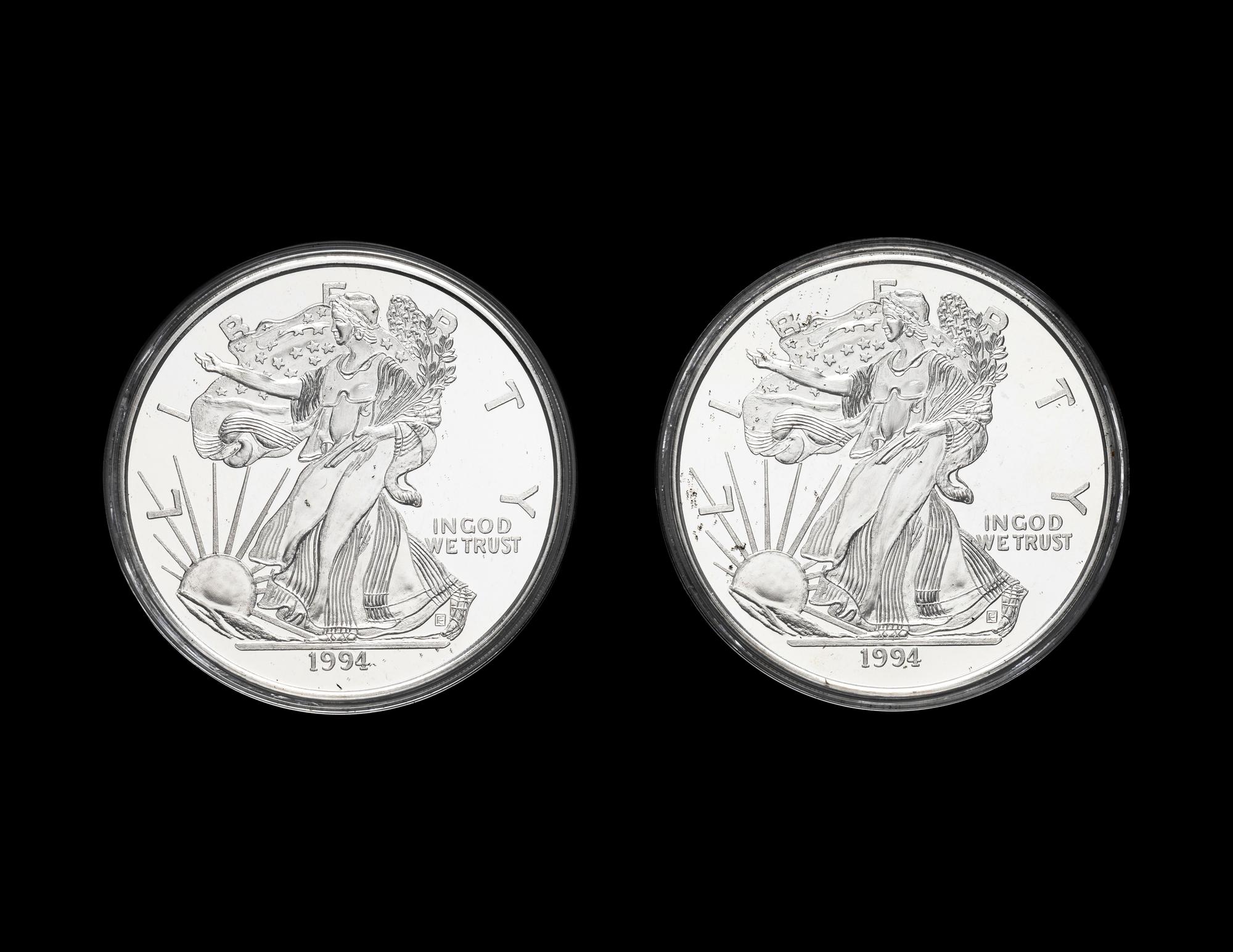 [PRIVATE ISSUE] Two One Pound Silver Proof Rounds