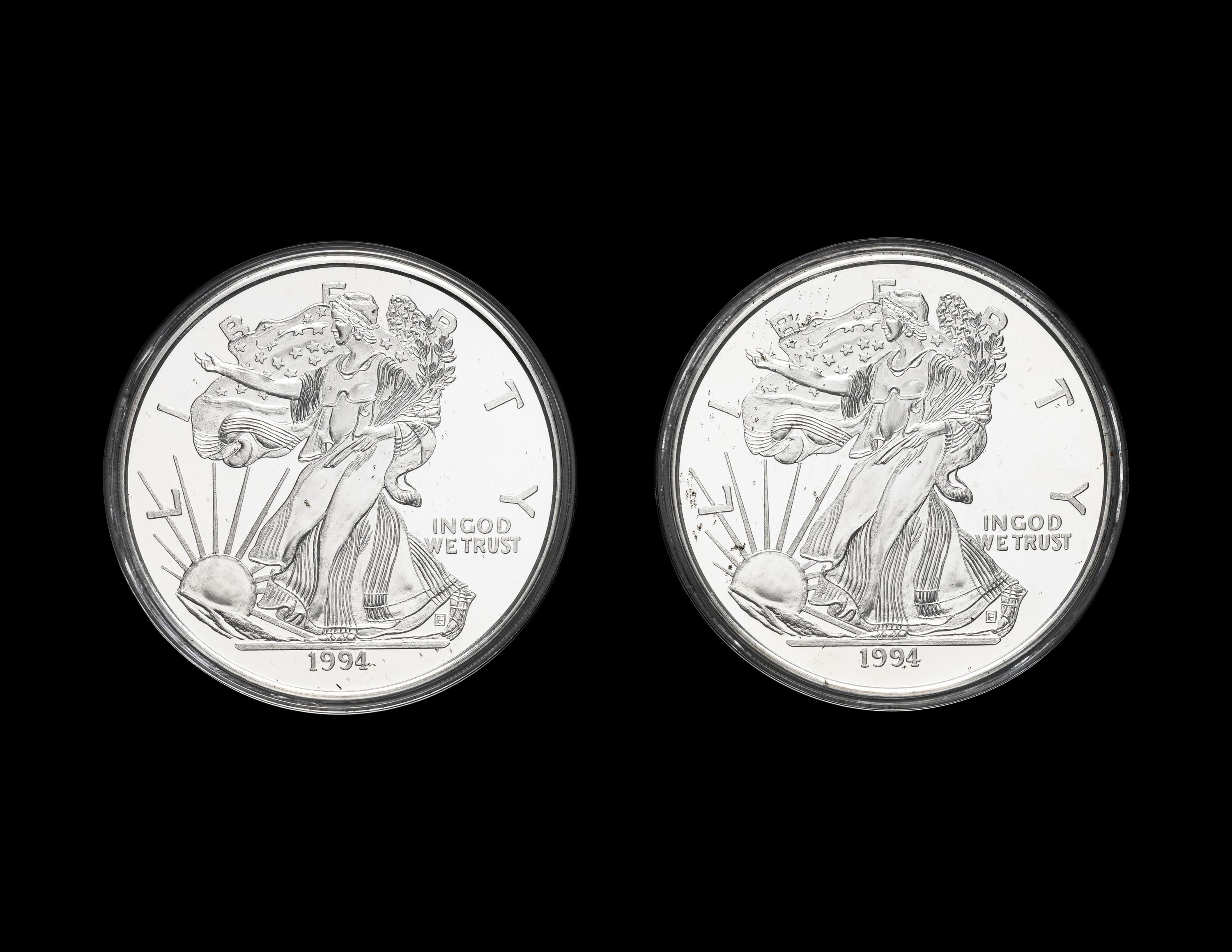 [PRIVATE ISSUE] Two One Pound Silver Proof Rounds