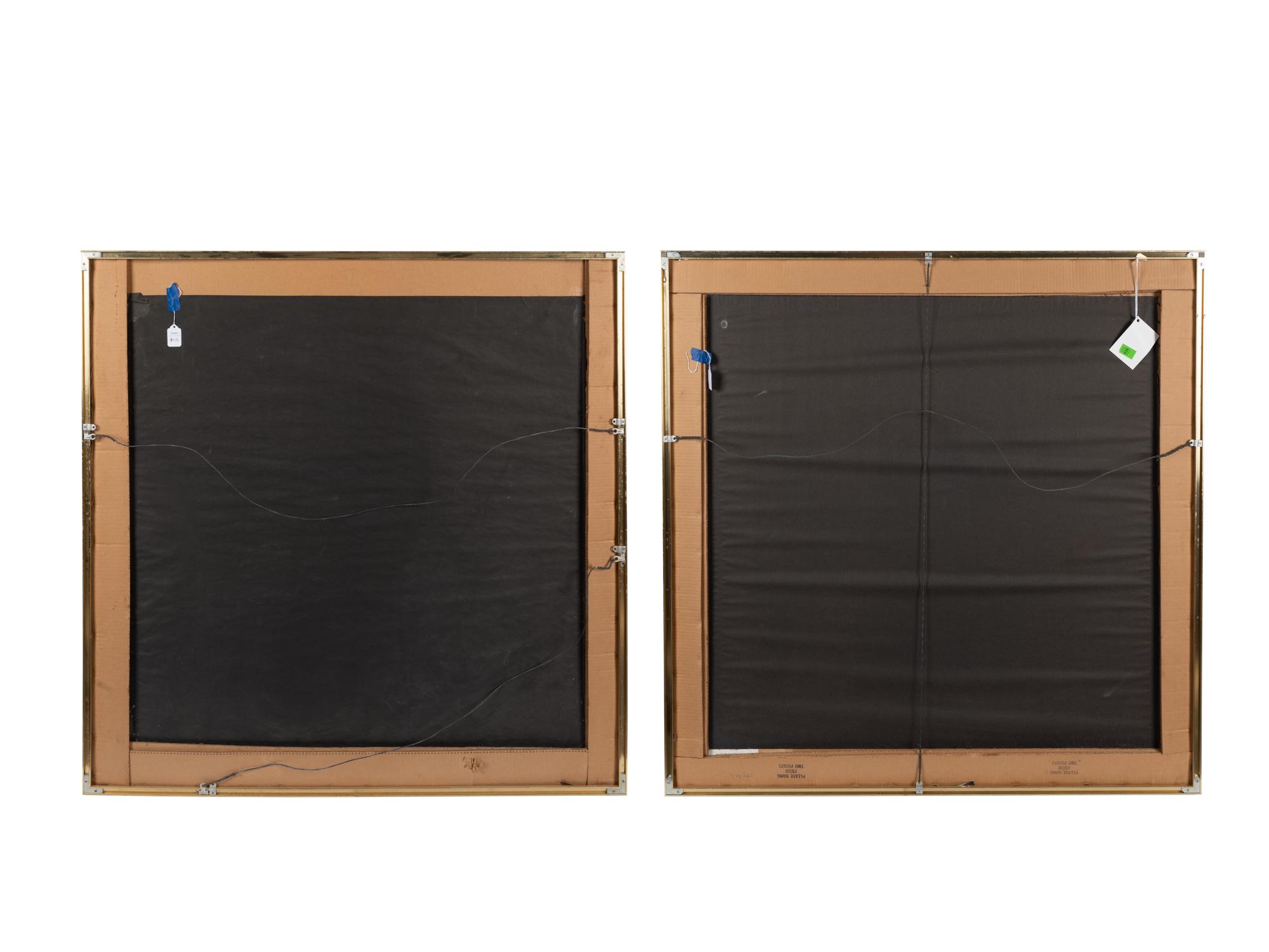 A Pair of Framed Indian Chakla Cloths