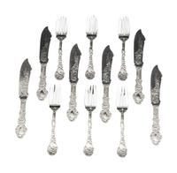 An American Silver Dessert Service