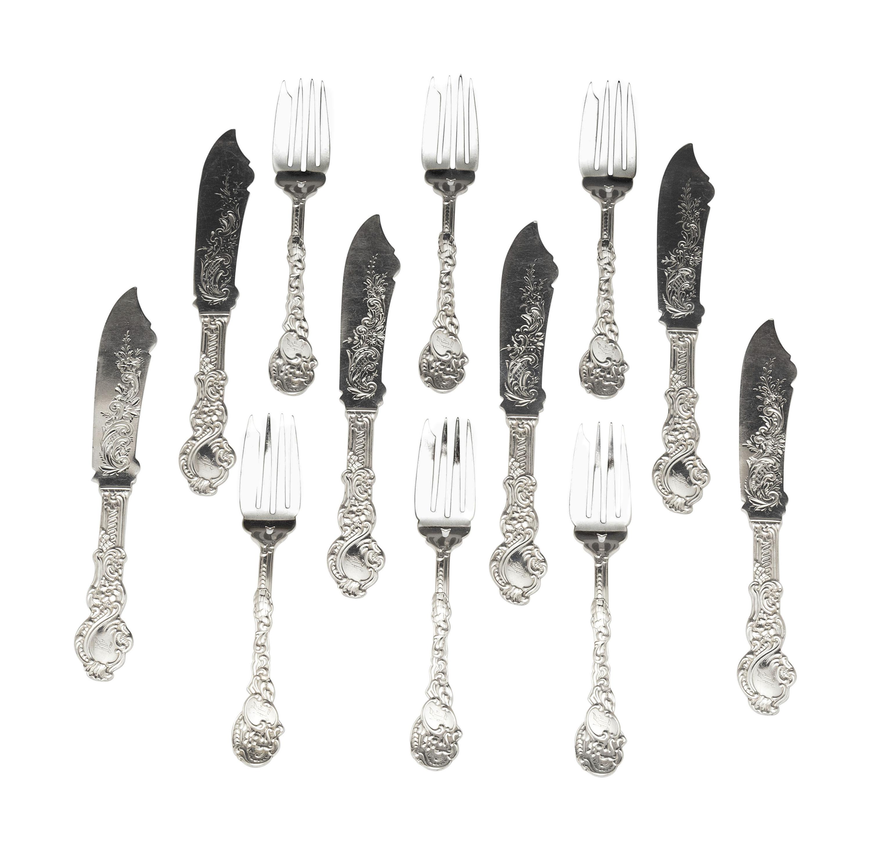 An American Silver Dessert Service