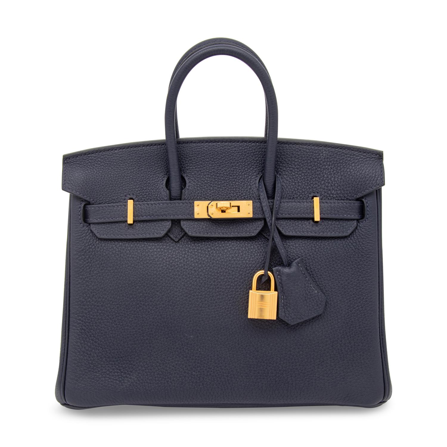 HERMÈS, BIRKIN 25 IN TOGO BLEU NUIT