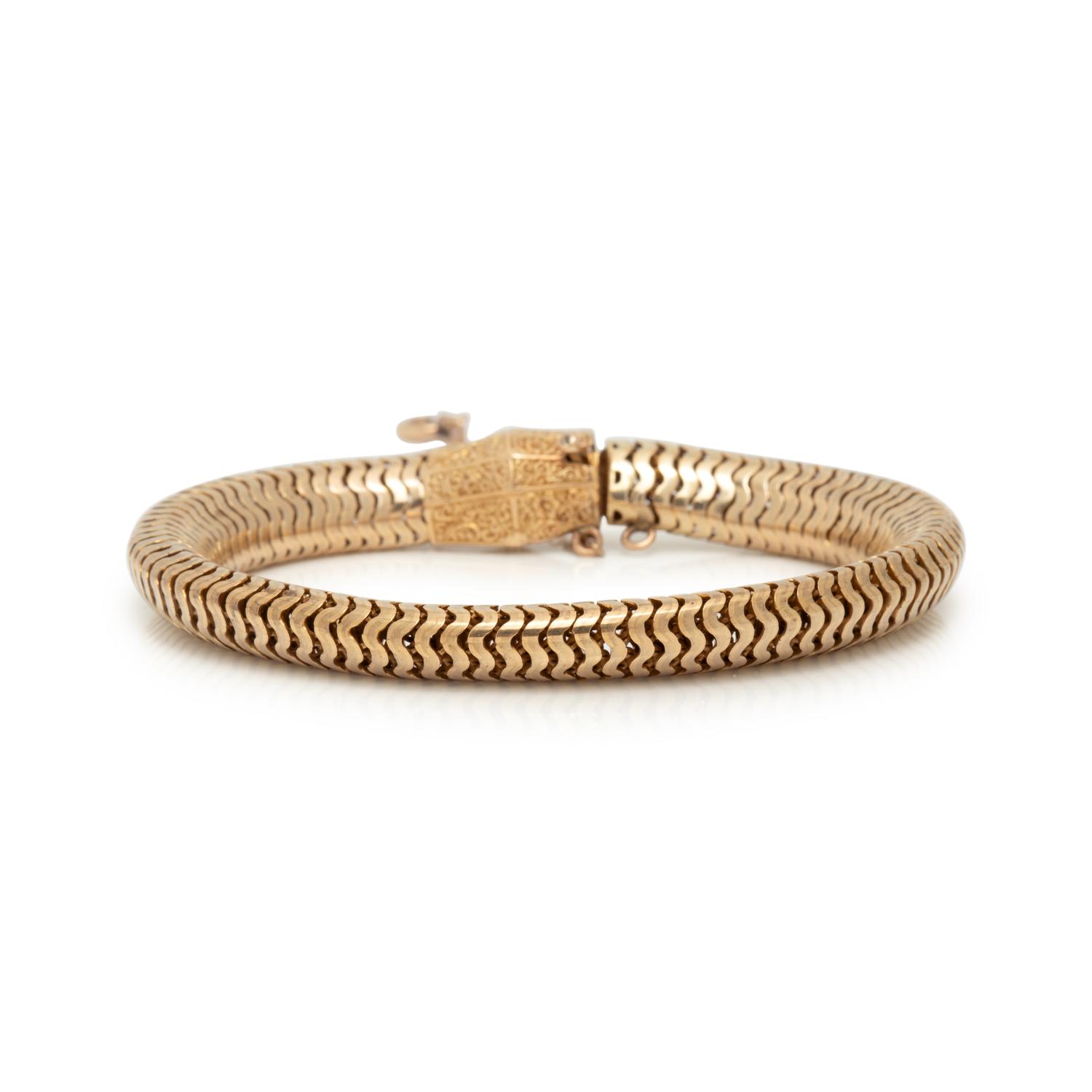 ANTIQUE, YELLOW GOLD BRACELET
