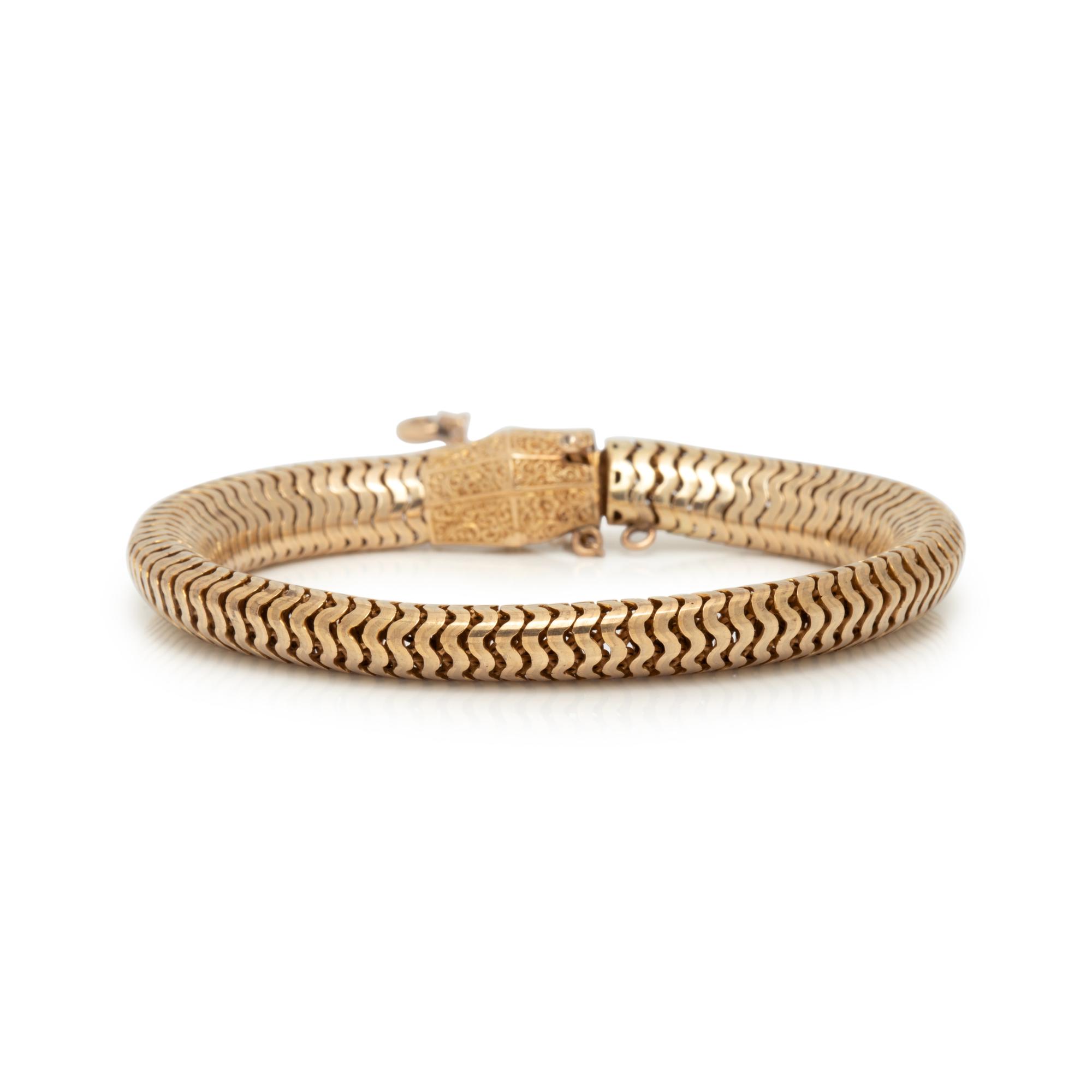 ANTIQUE, YELLOW GOLD BRACELET