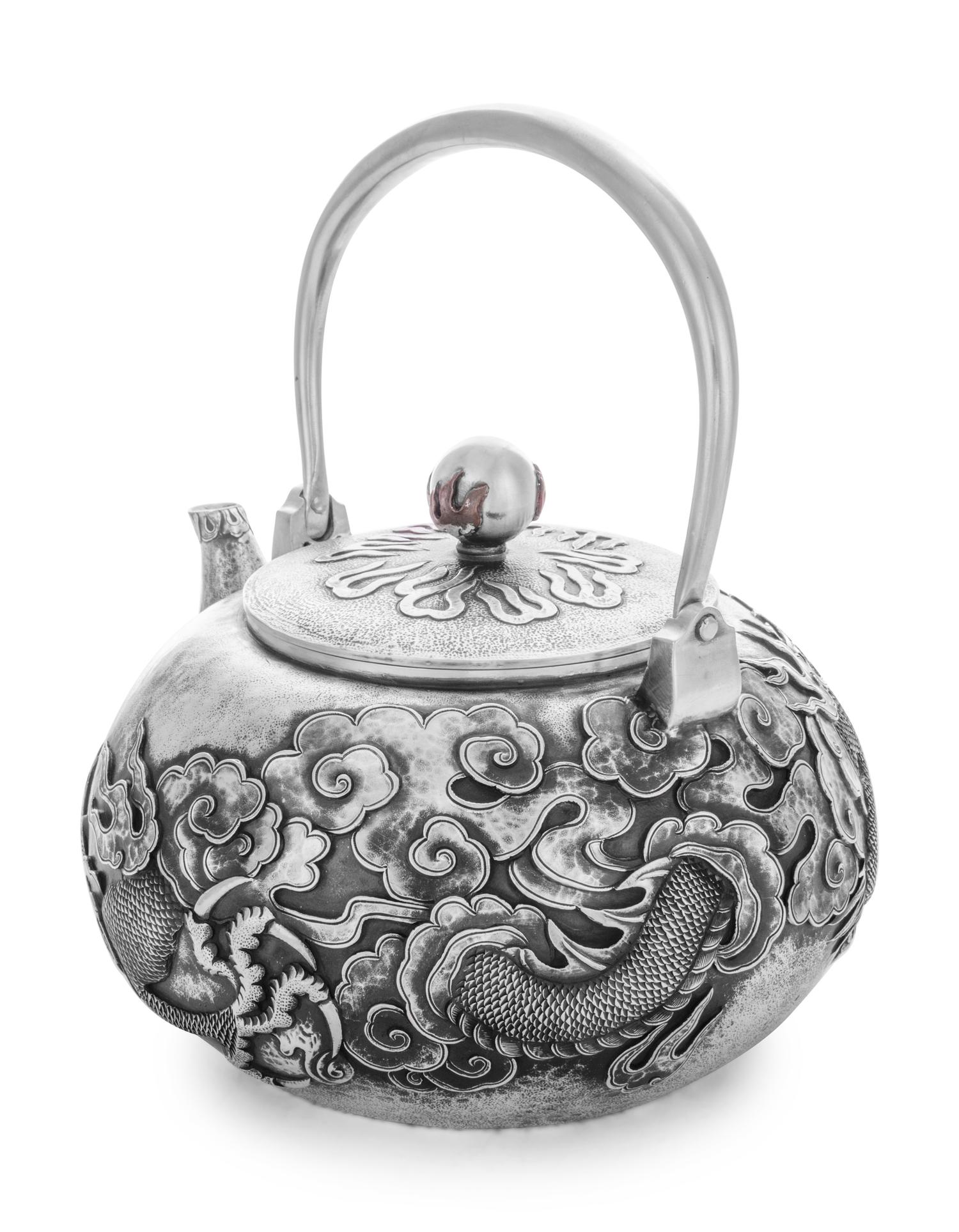 A Japanese Silver Teapot
