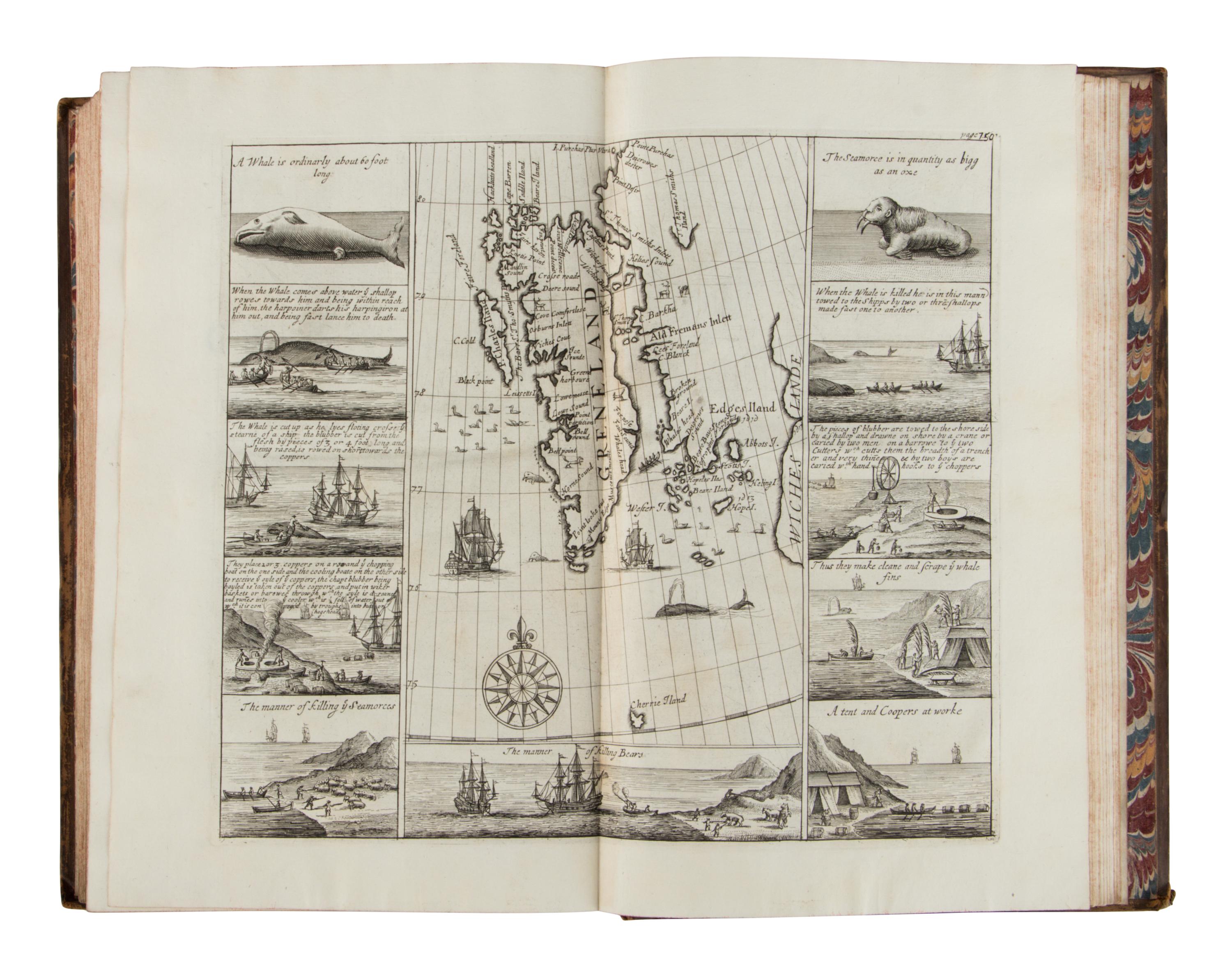 [TRAVEL & EXPLORATION]. CHURCHILL, Awnsham (d. 1728) and John (fl. 1695). A Collection of Voyages and Travels, some now first printed from original manuscripts, others now first published in English . London: Churchill for John Walthoe [&c], 1732.