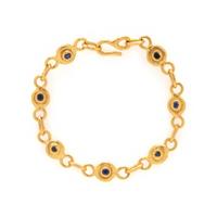 JEAN MAHIE, DIAMOND, SAPPHIRE, AND HIGH KARAT GOLD BRACELET