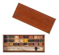 [CIVIL WAR]. A group of 2 items, incl. drafting set and watercolor set from the Civil War period.