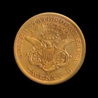 A United States 1861-S Liberty Head $20 Gold Coin