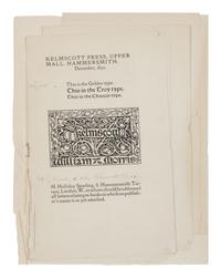[KELMSCOTT PRESS]. When Adam Delved and Eve Span .... [Ancoats Brotherhood, 1894-5].