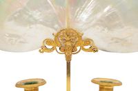 A Palais Royal Gilt Bronze, Shell and Mother-of-Pearl Candelabrum à Écran