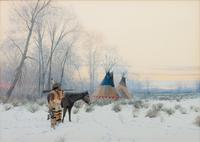 Indian with Tipis , 1981